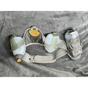 Nathan Speed 2 Hydration Waist Pack Belt W/ 22oz Handheld Bottle Gray Running